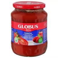 Томаты в томатном соке с базиликом Globus, 680 г, 720 мл