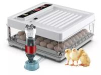 Инкубатор для 64 яиц автоматический 220/12v IK-64 (вентилятор, программы для 4 видов птиц, автодолив, овоскоп, гигрометр, )