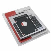 Переходник DVD to HDD(SSD) / Optibay 9.5 mm / Адаптер для жёсткого диска / Оптибей / HDD(SSD) caddy / Салазки для диска