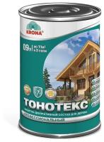 Пропитка-антисептик защитно-декоративная для древесины Тонотекс KRONA махагон 0,9 л