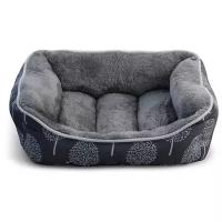 Лежак для собак Triol Сказочный лес M, размер 62х53х24см., серый