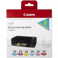 Картридж для печати Canon Картридж Canon 29X 4873B005 вид печати струйный, цвет Голубой,Желтый,Пурпурный,Фото-голубой,Фото-пурпурный,Фото-жёлтый, емкость 36мл