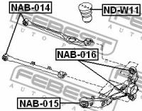 Сайленблок заднего рычага, NAB015 FEBEST NAB-015