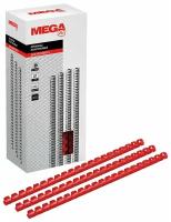Пружины для переплета пластиковые Promega office 12 мм красные (100 штук в упаковке)