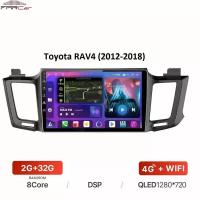 Штатная магнитола FarCar для Toyota RAV4 (2012-2018) на Android 10 (2gb/32gb/WiFi/BT/GPS/DSP/QLED/4G)