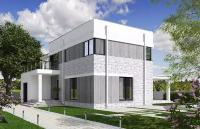 Проект - Двухэтажный дом с террасами Rg5951