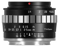 Объектив TTArtisan APS-C 23mm F1.4 Fujifilm X Mount, черный/серебристый