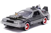 Модель Машинки Jada Toys Hollywood Rides Back to the Future 3 1:24 Time Machine Primer Brushed Raw Metal 32166