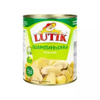 Шампиньоны резаные LUTIK консервированные без добавления уксусной кислоты, 850 мл