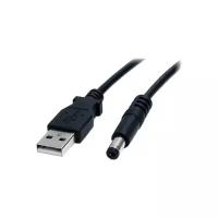 Кабель питания Cablexpert, USB2.0(AM)/DC(3.5мм), 1.8м, экранированный, черный [CC-USB-AMP35-6]