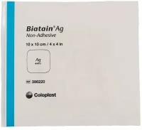 Coloplast Biatain Ag Повязка губчатая неадгезивная с серебром Биатен АГ, 10 × 10 см, 1 штука