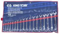 KING TONY Набор комбинированных ключей, 6-24 мм, 18 предметов KING TONY 1218MR01