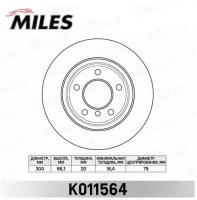 Диск тормозной BMW 1 E81 / E87 / 3 E90 / 91 1.6-3.0 05- задний вент. D=300мм. K011564 MILES K011564