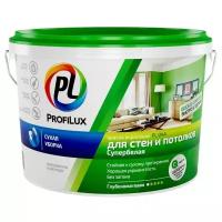 Краска для стен и потолков акриловая Profilux PL- 04А глубокоматовая белая 1,4 кг