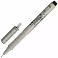 Faber-Castell Ручка капиллярная Ecco Pigment 0.4 мм, 166499, черный цвет чернил, 1 шт