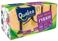 Губка поролон/абразив Qualita Extra Strong (100x69x38.5мм) 5шт