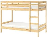 Двухъярусная кровать ИКЕА МИДАЛ, размер (ДхШ): 206х97 см, спальное место (ДхШ): 200х90 см, обивка: отсутствует, цвет: сосна