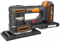 Аккумуляторная плоскошлифовальная машина Worx WX820 2.0 Ач х1 кейс