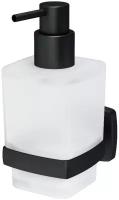 Стеклянный диспенсер для жидкого мыла AM.PM A9036922 Gem с настенным держателем черный
