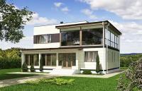 Проект - Двухэтажный дом с верандами Rg5737