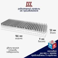 Профиль алюминиевый Радиатор охлаждения Теплоотвод