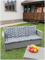 Подушка -матрас для садовых качелей Bio-Line/сиденье для подвесного кресла, качели/для дачи и сада/особопрочный/55х165 см