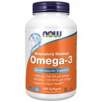 NOW OMEGA-3, 1000 мг, Биологически активная добавка к пище