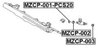 Кольцо уплотнительное форсунки впрыска топлива pcs 20 FEBEST арт. MZCP001PCS20