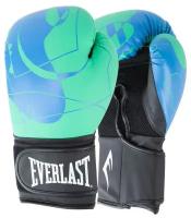 Перчатки тренировочные Everlast Spark 14oz синий/зеленый
