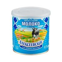 Сгущенное молоко Алексеевский цельное с сахаром 8.5%, 360 г