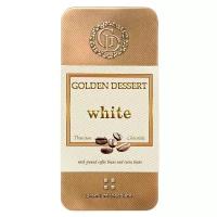 Шоколад Golden Dessert белый с молотыми кофейными зернами и какао-бобами