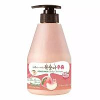 Гель для душа с экстрактом персика Welcos Kwailnara Peach Milk Body Cleanser