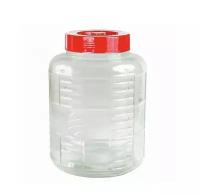 Емкость (бутыль, банка) стеклянная для брожения (браги, вина) c крышкой-гидрозатвором 18 л