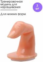 Kaaraanly Тренировочный манекен для наращивания (палец), для нижних форм -3 шт