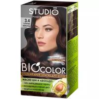 Essem Hair Studio Professional BioColor стойкая крем-краска для волос, 3.4 горячий шоколад, 115 мл