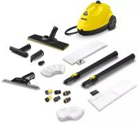 Пароочиститель KARCHER SC 2 EasyFix + аксессуары VELER, желтый/черный