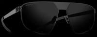 Титановые солнцезащитные очки GRESSO Antares - квадратные / черные