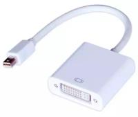 Видео адаптер GAL 2533 переходник mini DisplayPort на DVI - белый, кабель 0.25м