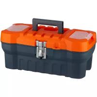 Ящик с органайзером BLOCKER Expert PC3730, 41x21x17.5 см, 16'', серый/оранжевый
