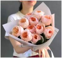 Пионовидные розы Джульетта, красивый букет цветов, шикарный, роза премиум букет