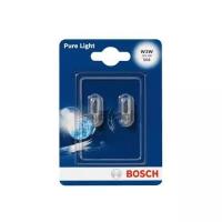 Лампа автомобильная накаливания Bosch 1987301028 W3W 12V 3W W2.1×9.5d 2 шт