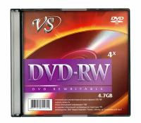 Диск VS DVD-RW 4,7 GB 4x Slim, 5шт