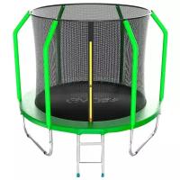 Батут с внутренней сеткой и лестницей, EVO JUMP Cosmo 8ft (Green)