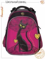 Школьный ранец / рюкзак / портфель для девочки Hummingbird, каркасный, ортопедический, 2 отделения + брелок и значок в подарок