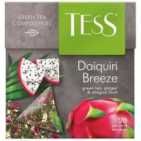 Чай зеленый Tess Daiquiri breeze в пирамидках, роза, манго, 20 пак