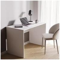 Стол письменный, деревянный, белый, компьютерный, офисный, парта для школьника 109х60х74