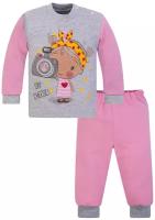 Комплект одежды Утенок, размер 116, розовый/меланж