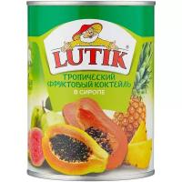Тропический фруктовый коктейль Lutik, жестяная банка