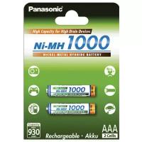 Аккумулятор Ni-Mh 1000 мА·ч Panasonic Rechargeable Accu AAA