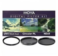 Набор из 3 фильтров Hoya (UV(C) HMC Multi, PL-CIR, NDX8) 55mm